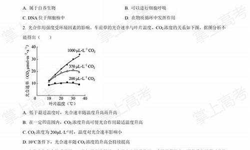 2014北京高考生物试题_2014北京高考生物试题解析