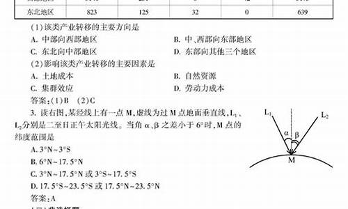 高考地理考试说明2017答案_高考地理考试说明2017