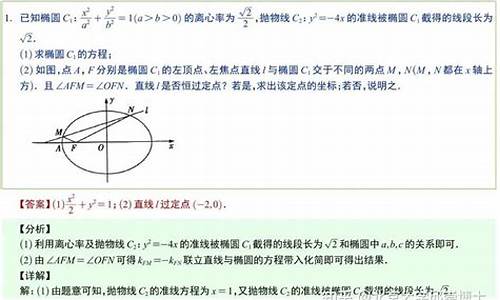 高考椭圆大题答案,椭圆高考题及答案