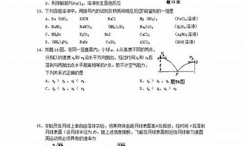 2006年重庆高考理科状元-2006重庆高考理综