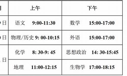 安徽歙县高考科目和时间-安徽歙县高考延迟至10点开始